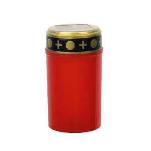 Lumière de tombe à induction solaire, bougie d'extérieur à LED étanche, spécification : sans clous de terre, rouge SH5901708-20